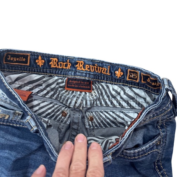 Women's Rock Revival Distressed Straight Leg Joyelle Jeans - Picture 6 of 7